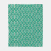 Couverture Polaire Motif vert stylisé de feuille (Devant)