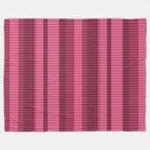Couverture Polaire Motif vertical rayé rouge corail (Devant (Horizontal))