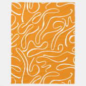Couverture Polaire Motif Vibre Abstraite (Devant)