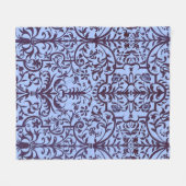 Couverture Polaire Motif victorien bleu (Devant (Horizontal))