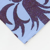 Couverture Polaire Motif victorien bleu (Coin)