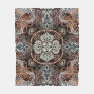 Couverture Polaire Motif vintage géométrique Art nouveau