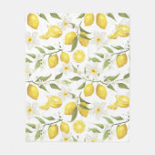 Couverture Polaire Motif vintage Lemon Tree (Devant)