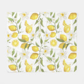 Couverture Polaire Motif vintage Lemon Tree (Devant (Horizontal))