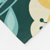 Couverture Polaire Motif Vintage rétro Floral (Coin)