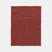 Couverture Polaire Motif Vintage rouge classique (Devant)