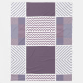 Couverture Polaire Motif Violet (Devant)