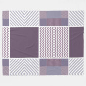 Couverture Polaire Motif Violet (Devant (Horizontal))