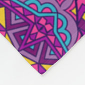 Couverture Polaire Motif violet Aztec (Coin)