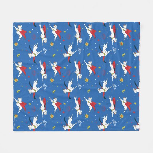 Couverture Polaire Motif volant Krypto (Devant (Horizontal))