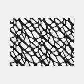 Couverture Polaire Motif Web gothique noir et blanc (Devant (Horizontal))