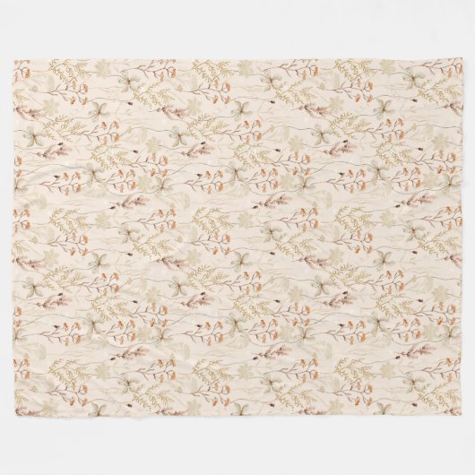 Couverture Polaire Motif Wild Bloom (Devant (Horizontal))