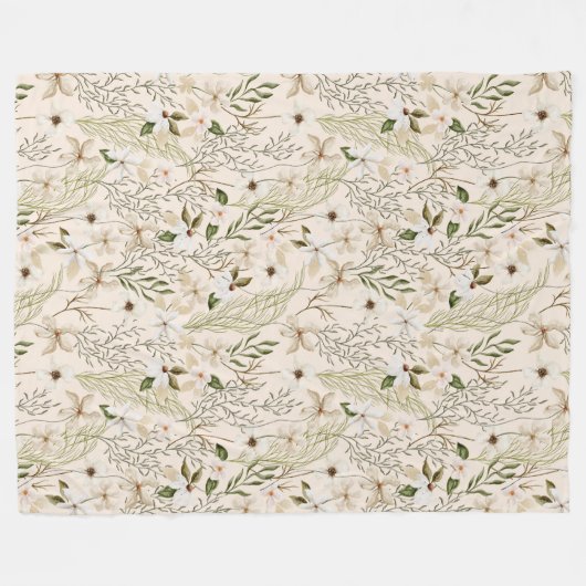 Couverture Polaire Motif Wild Bloom (Devant (Horizontal))