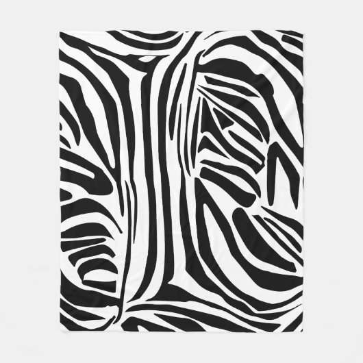 Couverture Polaire Motif zèbre (Devant)