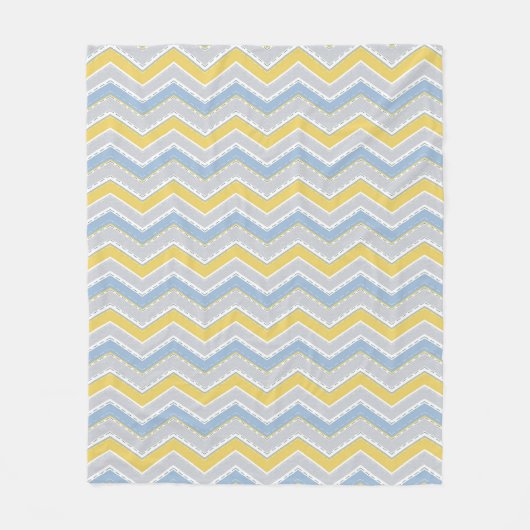 Couverture Polaire Motif Zigzag (Devant)