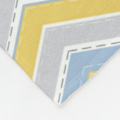 Couverture Polaire Motif Zigzag (Coin)