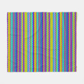 Couverture Polaire Motif Zigzag multicolore (Devant (Horizontal))
