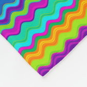 Couverture Polaire Motif Zigzag multicolore (Coin)