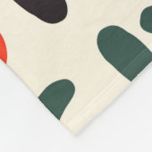Couverture Polaire Motif, zigzags, lignes et courbes (Coin)