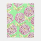 Couverture Polaire Motif Zinnia (Devant)