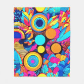 Couverture Polaire Motifs Abstraits géométriques dynamiques (Devant)