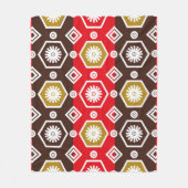 Couverture Polaire motifs batik indonésiens avec plan très distinctif (Devant)