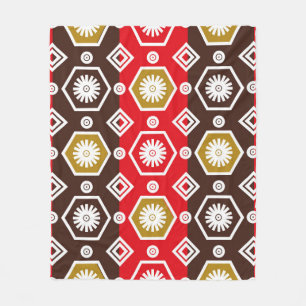 Couverture Polaire motifs batik indonésiens avec plan très distinctif