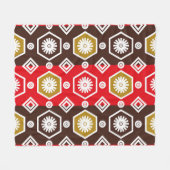 Couverture Polaire motifs batik indonésiens avec plan très distinctif (Devant (Horizontal))