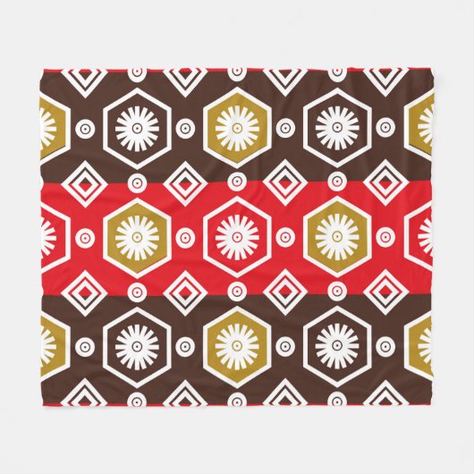 Couverture Polaire motifs batik indonésiens avec plan très distinctif (Devant (Horizontal))