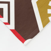 Couverture Polaire motifs batik indonésiens avec plan très distinctif (Coin)