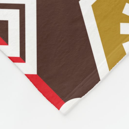 Couverture Polaire motifs batik indonésiens avec plan très distinctif (Coin)