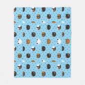 Couverture Polaire Motifs de chat chic élégants (Devant)