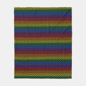 Couverture Polaire Motifs de fierté | Cercles d'interverrouillage (Devant)