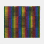 Couverture Polaire Motifs de fierté | Cercles d'interverrouillage (Devant (Horizontal))