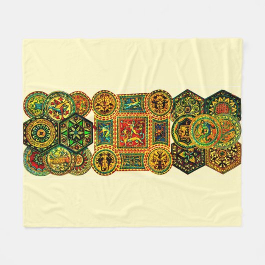 Couverture Polaire Motifs de la Renaissance italienne (Devant (Horizontal))