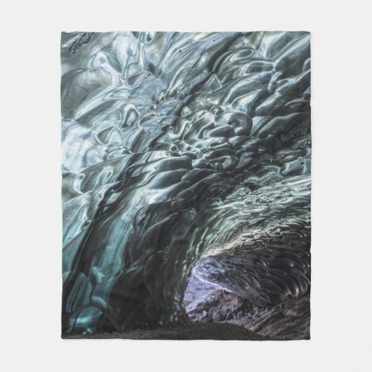 Couverture Polaire Motifs de paroi de grotte de glace (Devant)