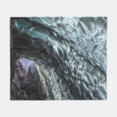 Couverture Polaire Motifs de paroi de grotte de glace (Devant (Horizontal))