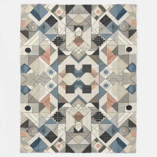 Couverture Polaire Motifs géométriques (Devant)