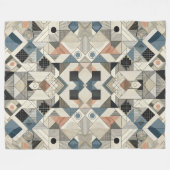 Couverture Polaire Motifs géométriques (Devant (Horizontal))