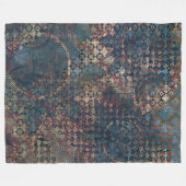 Couverture Polaire Motifs sales avec le patchwork malpropre des (Devant (Horizontal))