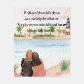 Couverture Polaire Motivation Bible Verse Fleece Blanche (Devant)