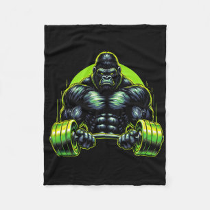 Couverture Polaire Motivation de travail de gym de singe de gorille B