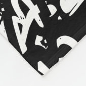 Couverture Polaire Motivation sportive : Graffiti Abstrait. (Coin)