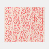 Couverture Polaire Motivationnel : Vous Êtes Spécial (Devant (Horizontal))