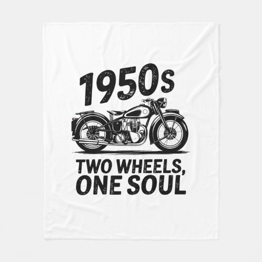 Couverture Polaire Moto à deux roues, à une âme (Devant)