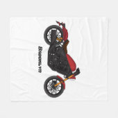 Couverture Polaire moto de style croiseur cool (Devant (Horizontal))