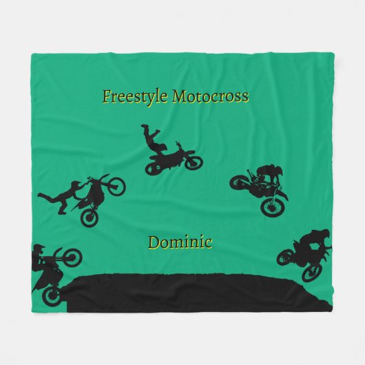 Couverture Polaire Motocross Freestyle  (Devant (Horizontal))