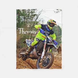 Couverture Polaire Motocross Motocross Racing Personnalisé