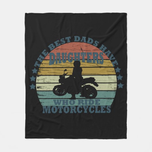 Couverture Polaire motocyclette fille de meilleur pads (Devant)