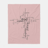 Couverture Polaire Mots chrétiens (Devant)